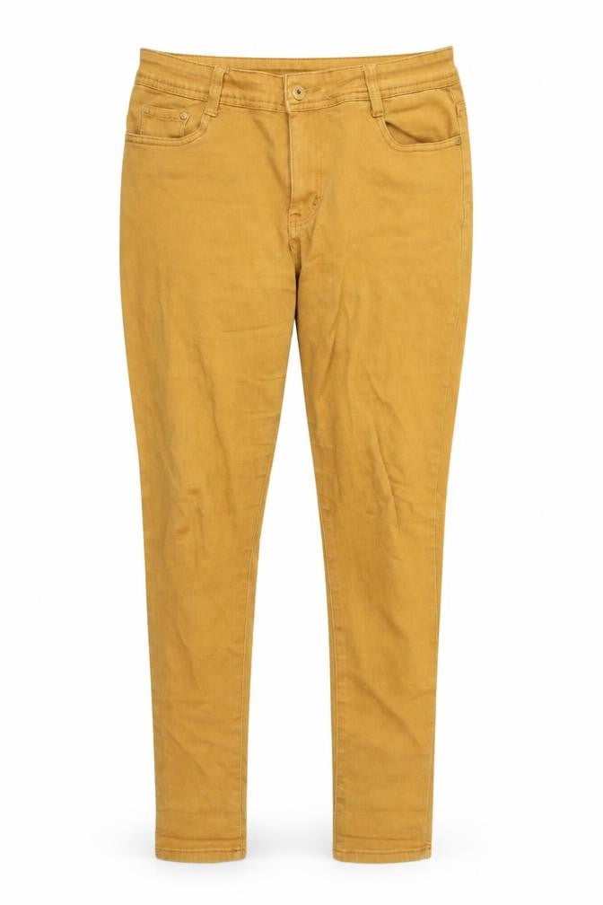 Womens UK Size XL Unknown Regular Fit Skinny Yellow Jeans