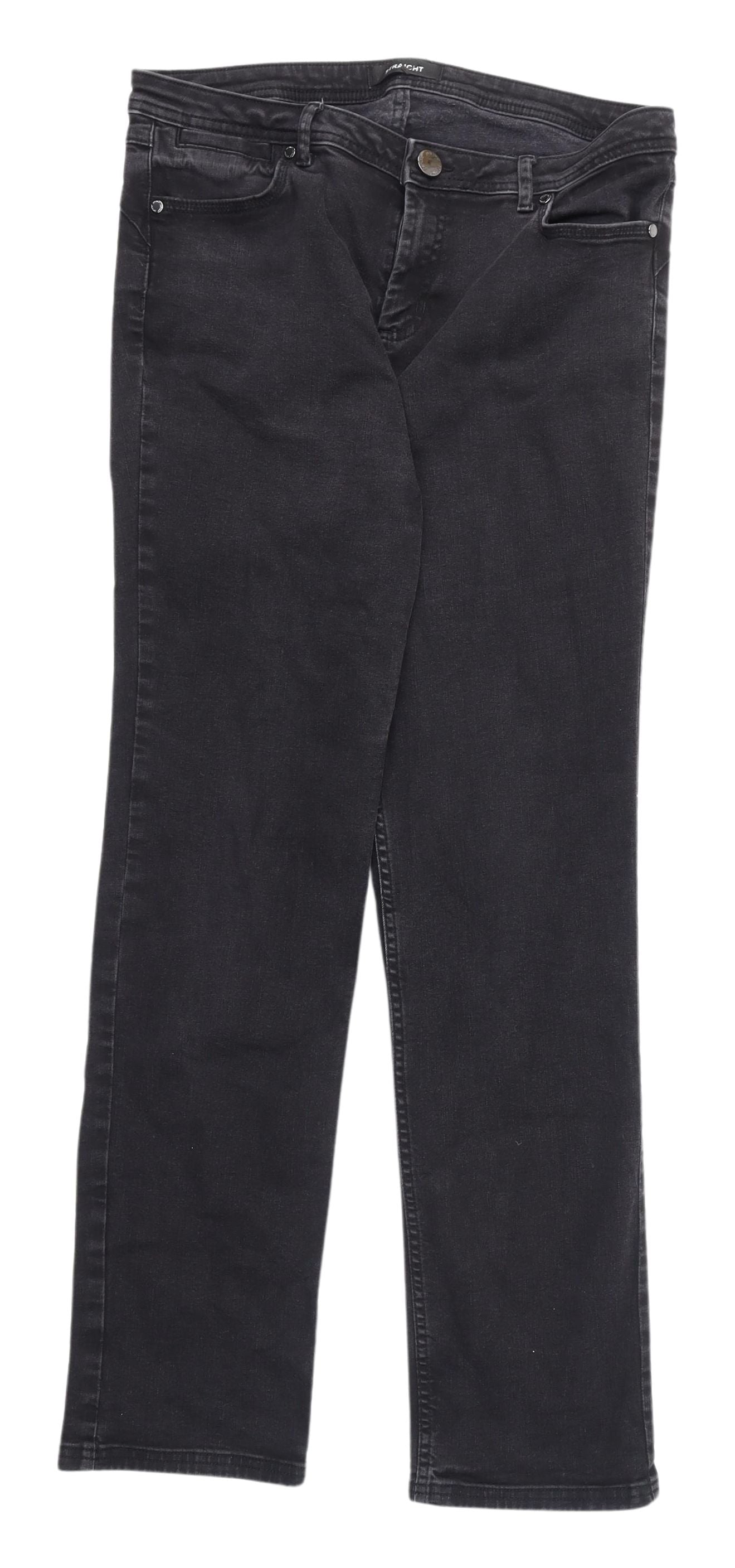 Womens UK Size 14 Marks and Spencer Regular Fit  Black Jeans