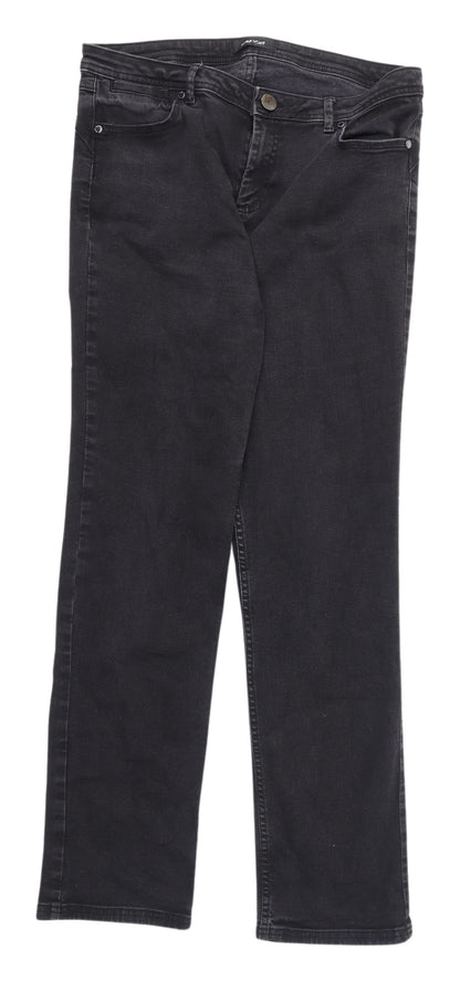 Womens UK Size 14 Marks and Spencer Regular Fit  Black Jeans