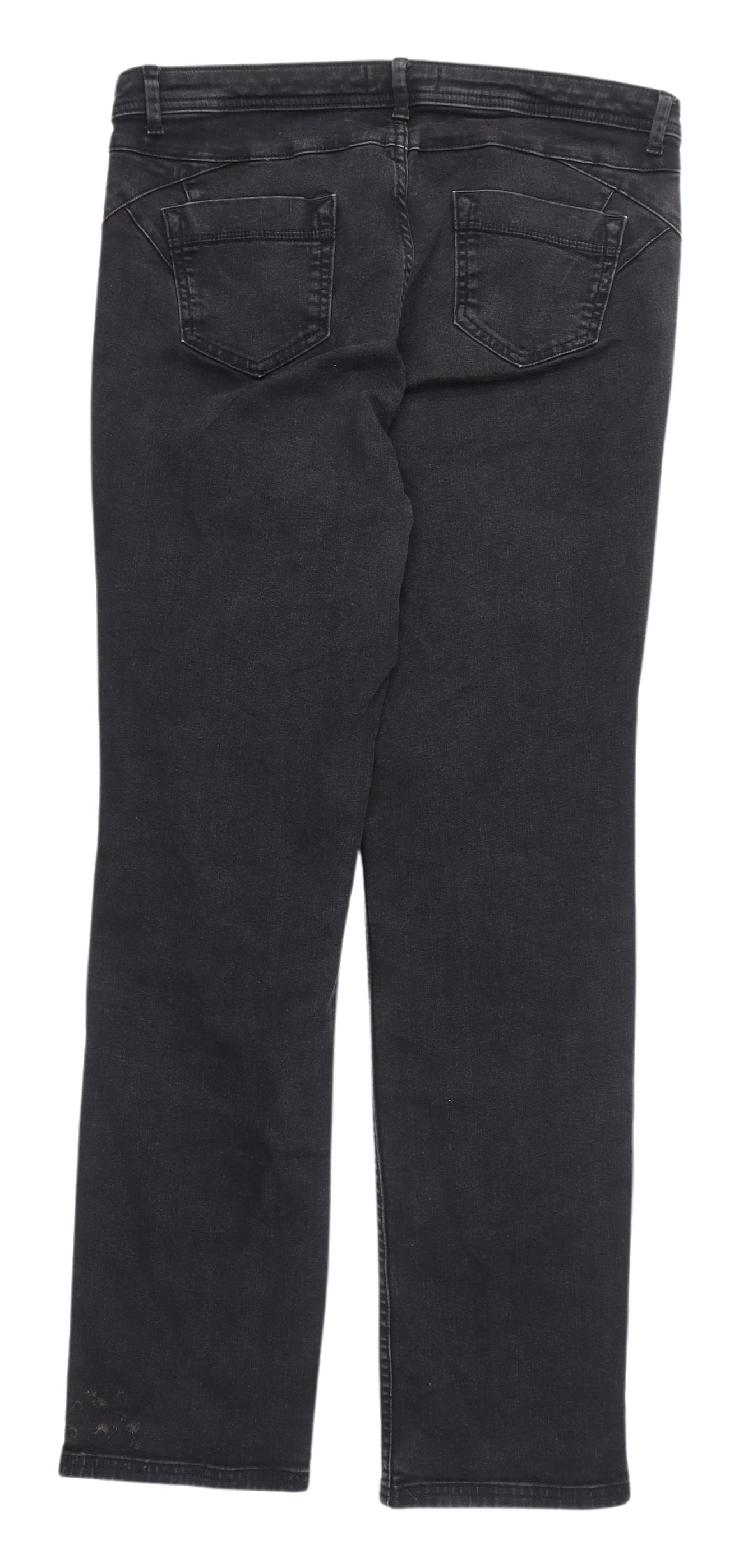 Womens UK Size 14 Marks and Spencer Regular Fit  Black Jeans