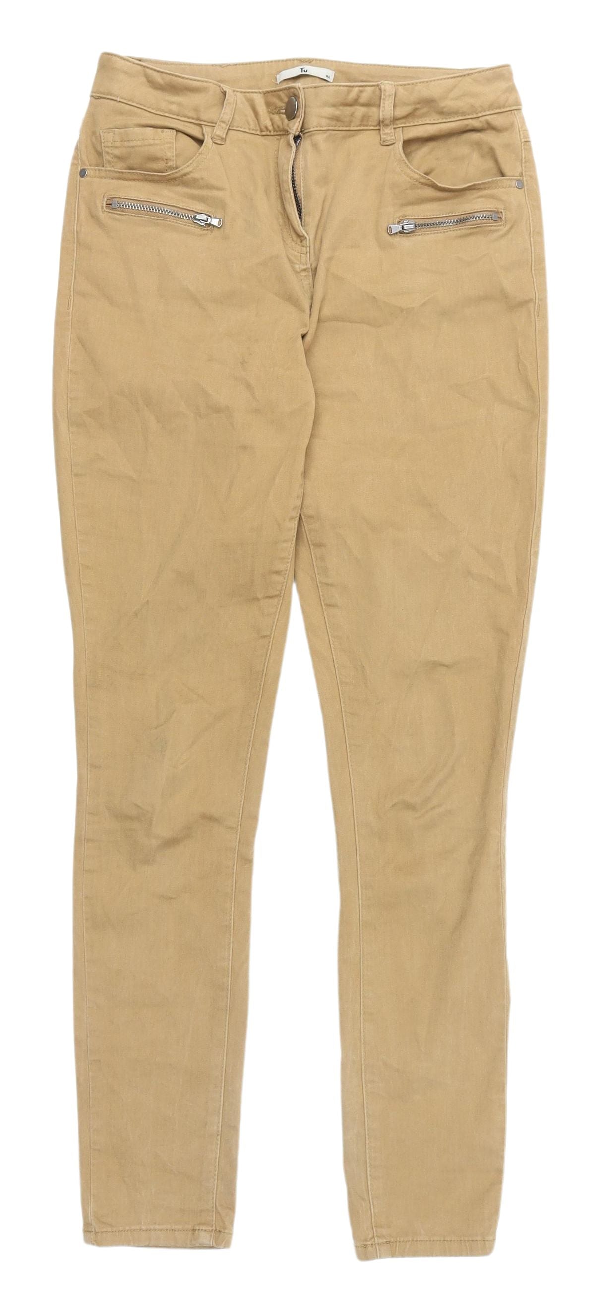 Tu Women's Beige Skinny Jeans Size 8 Regular