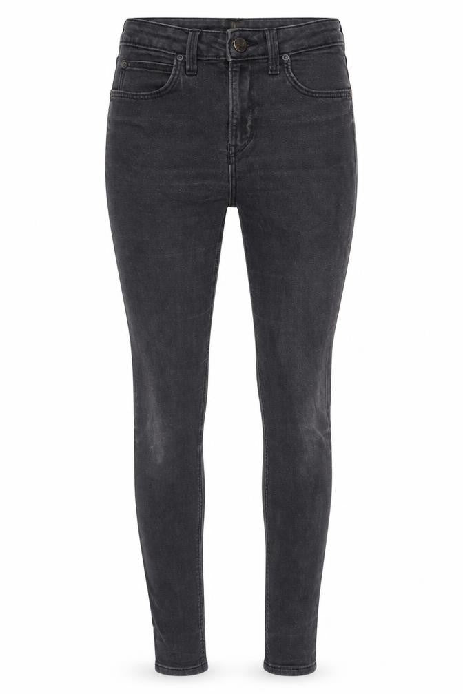 Womens UK Size 28 Lee Regular Fit Skinny Black Jeans