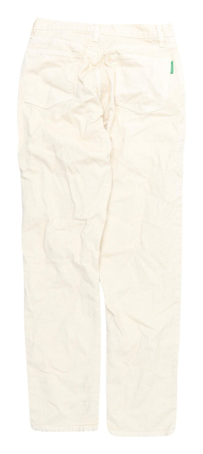 Benetton Beige Straight Jeans Women's Size L