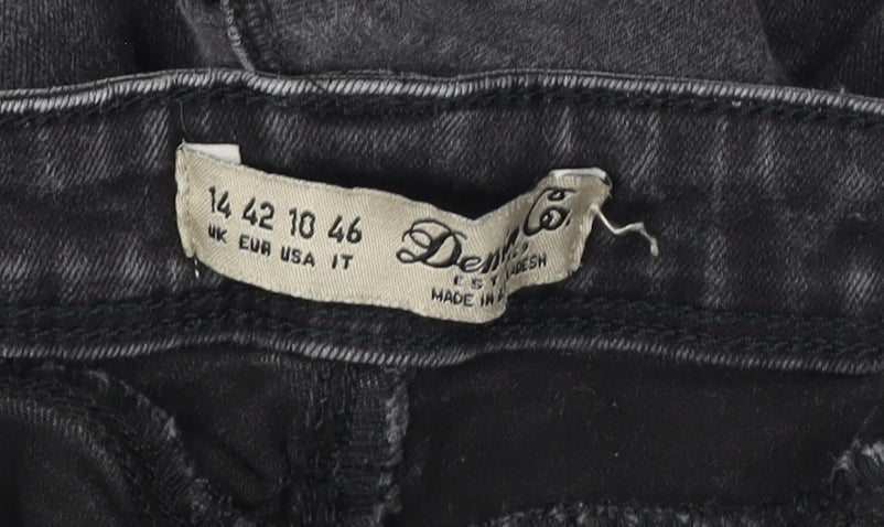 Denim Co Women's Black Skinny Jeans Size 14