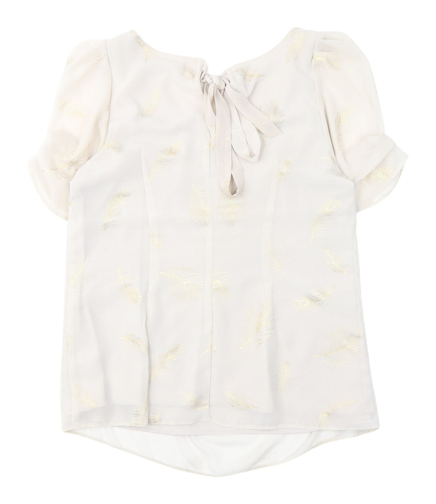 Womens UK Size 14 Wallis Beige Basic Blouse
