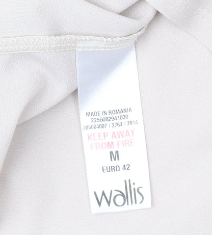 Womens UK Size 14 Wallis Beige Basic Blouse