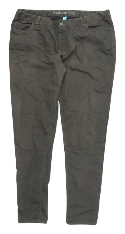 Denim Co. Women's Green Super-Skinny Jeans Size 18