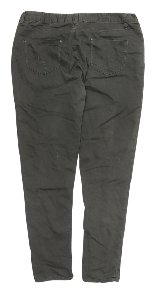 Denim Co. Women's Green Super-Skinny Jeans Size 18