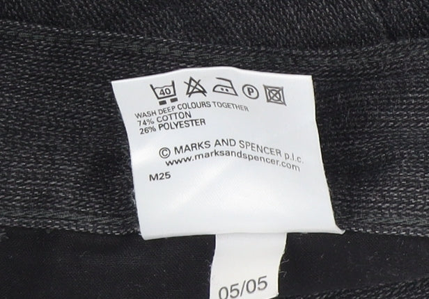 Marks & Spencer Grey Regular Fit Trousers for Men