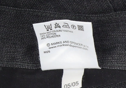 Marks & Spencer Grey Regular Fit Trousers for Men