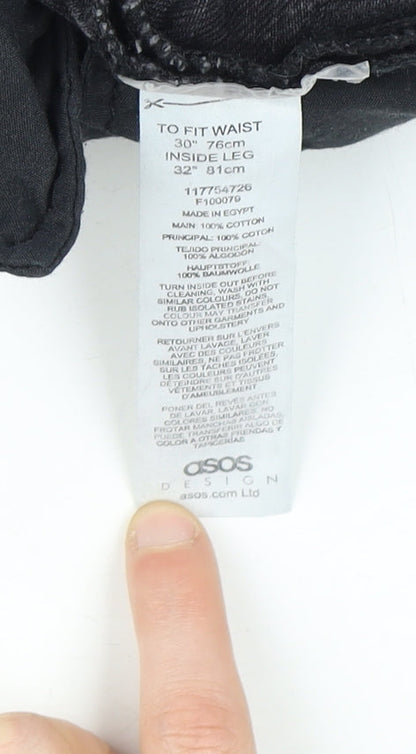 ASOS Men's Black Straight Jeans M 30W 32L