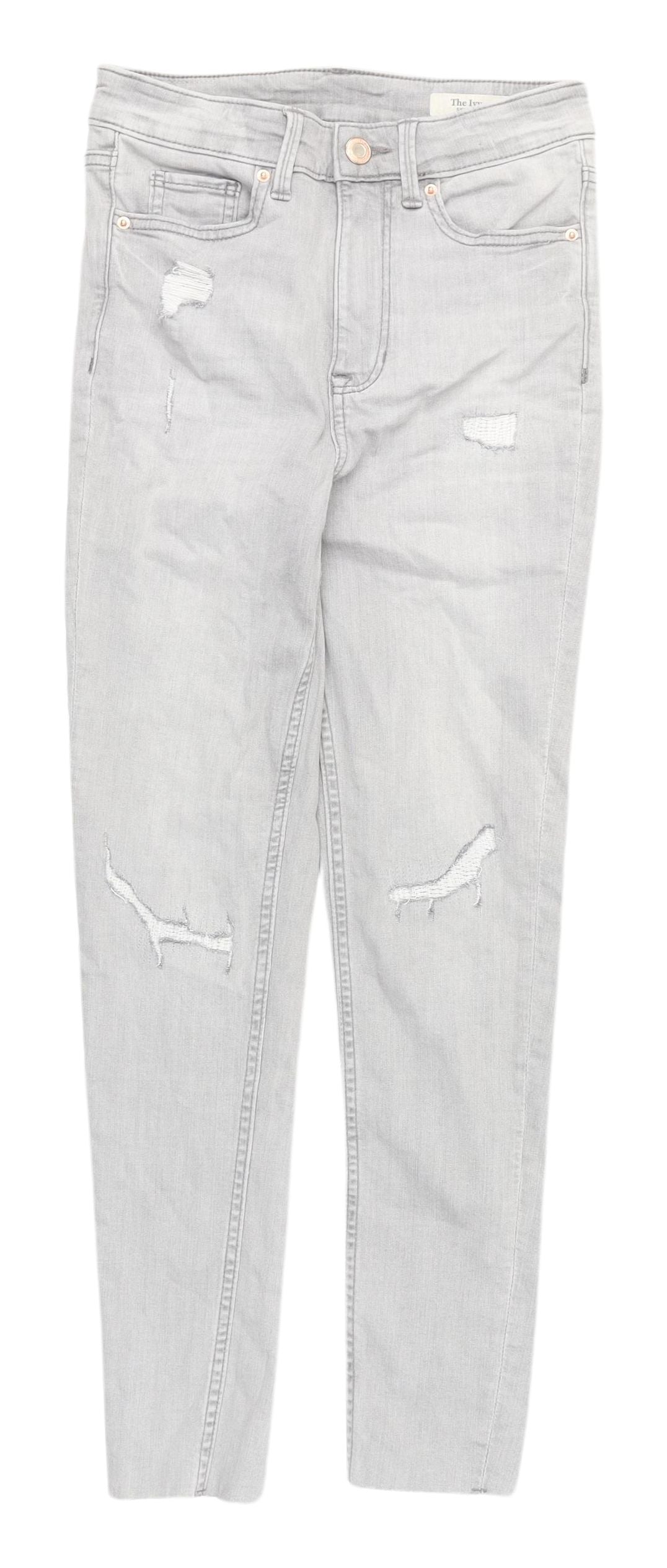 Womens UK Size 8 Marks and Spencer Slim Fit Skinny Grey Jeans