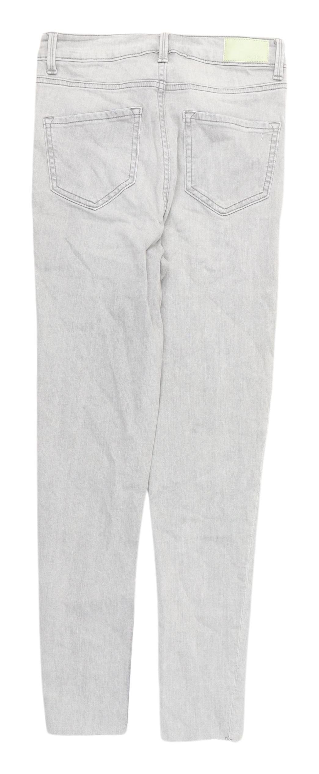 Womens UK Size 8 Marks and Spencer Slim Fit Skinny Grey Jeans