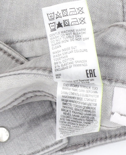 Womens UK Size 8 Marks and Spencer Slim Fit Skinny Grey Jeans