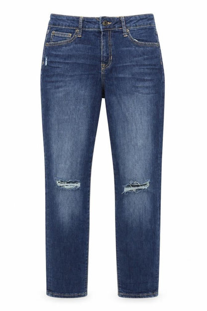 Womens UK Size 6 Gap Regular Fit Straight Blue Jeans