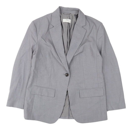 Marks and Spencer Grey Women's Blazer, Size 12, Business Wear