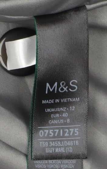 Marks and Spencer Grey Women's Blazer, Size 12, Business Wear