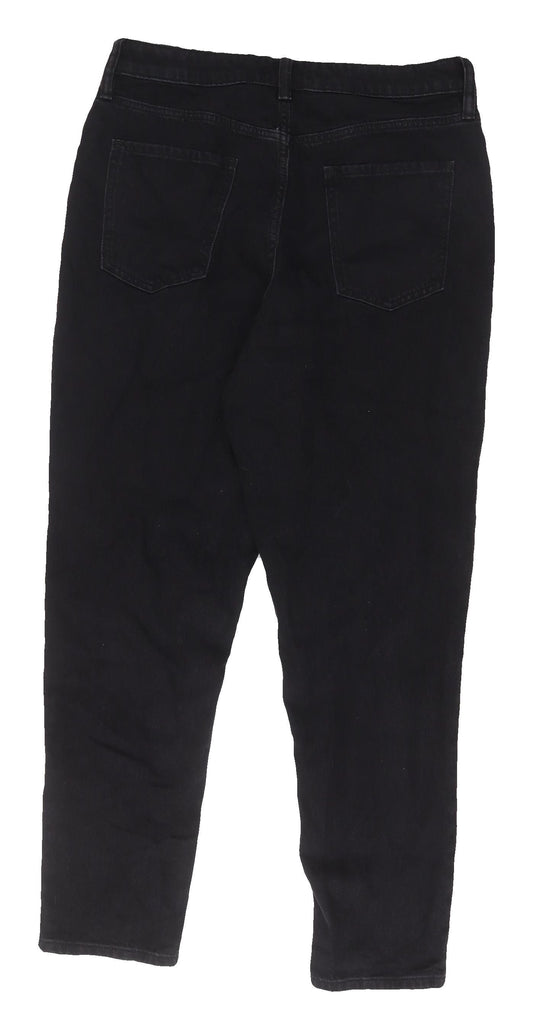 F&F Women's Black Regular Straight Jeans - Size 12