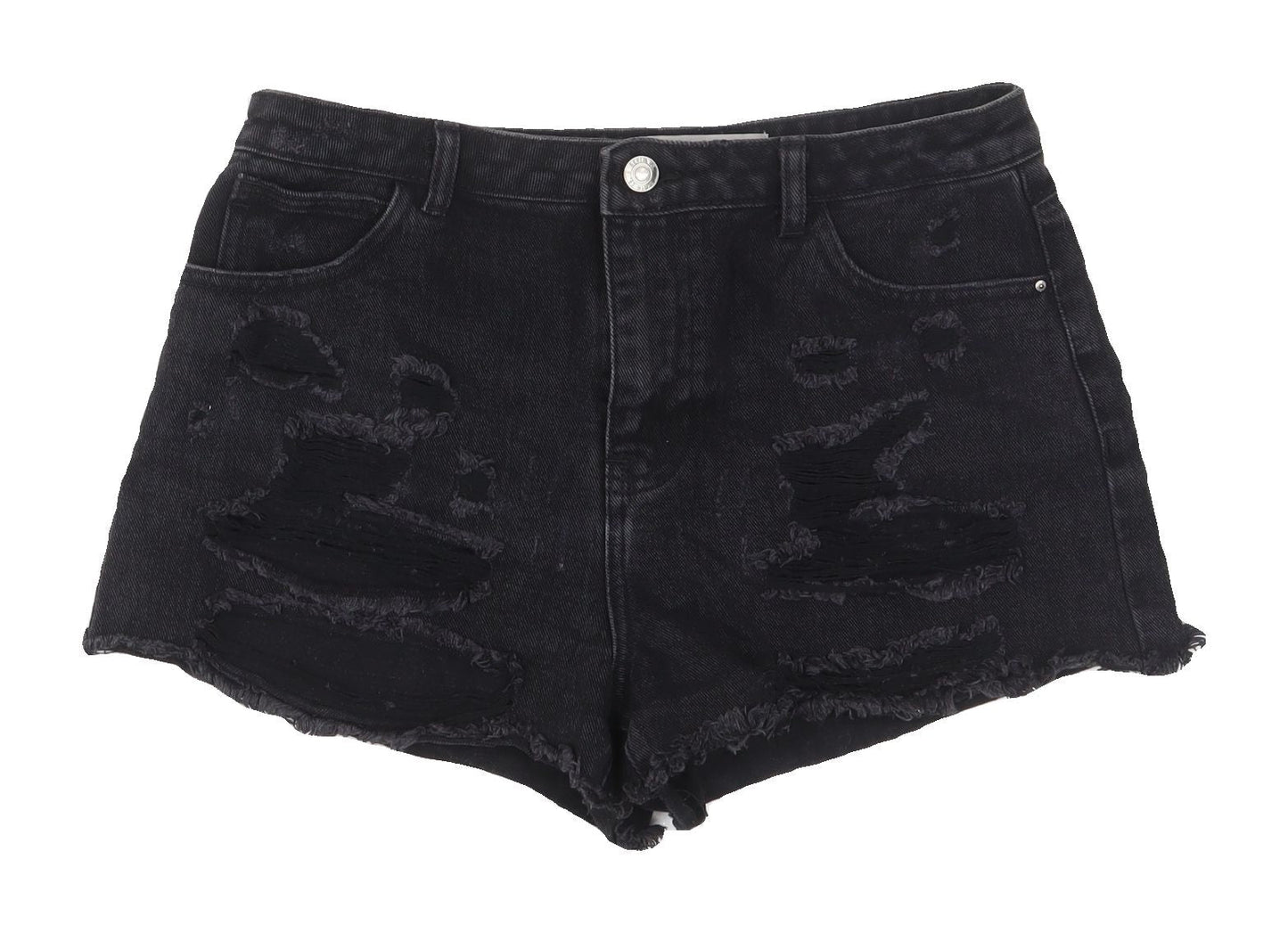 Denim Co. Women's Black Cut-Off Shorts Size 12