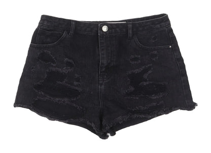 Denim Co. Women's Black Cut-Off Shorts Size 12