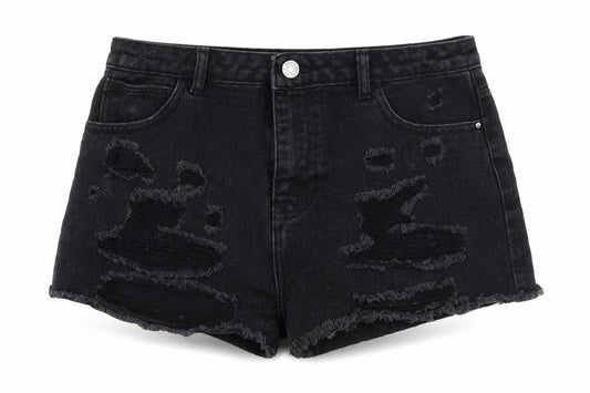 Denim Co. Women's Black Cut-Off Shorts Size 12