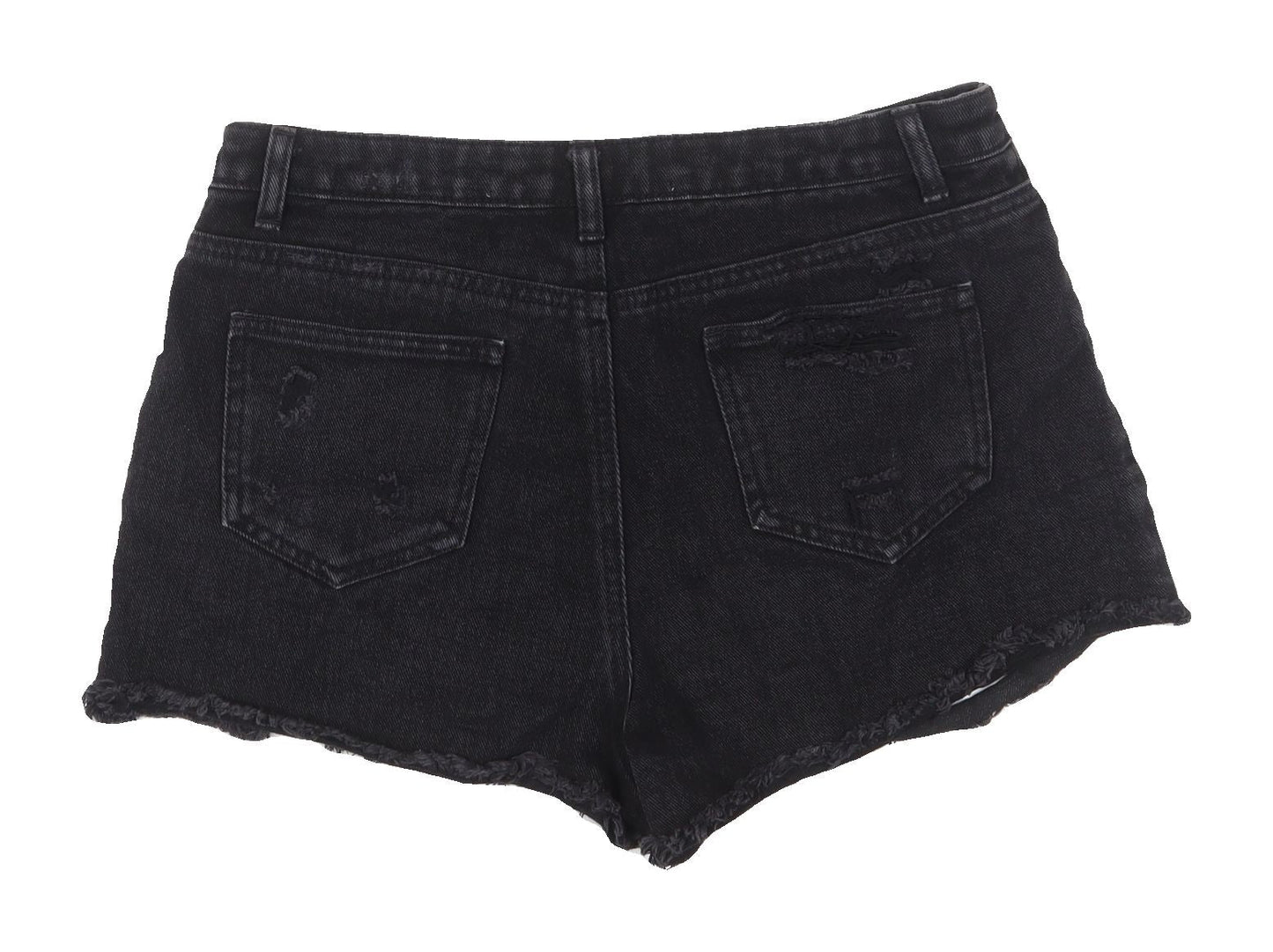 Denim Co. Women's Black Cut-Off Shorts Size 12