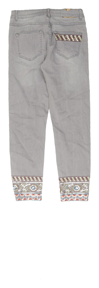 Desigual Women's Grey Cropped Jeans Size 28