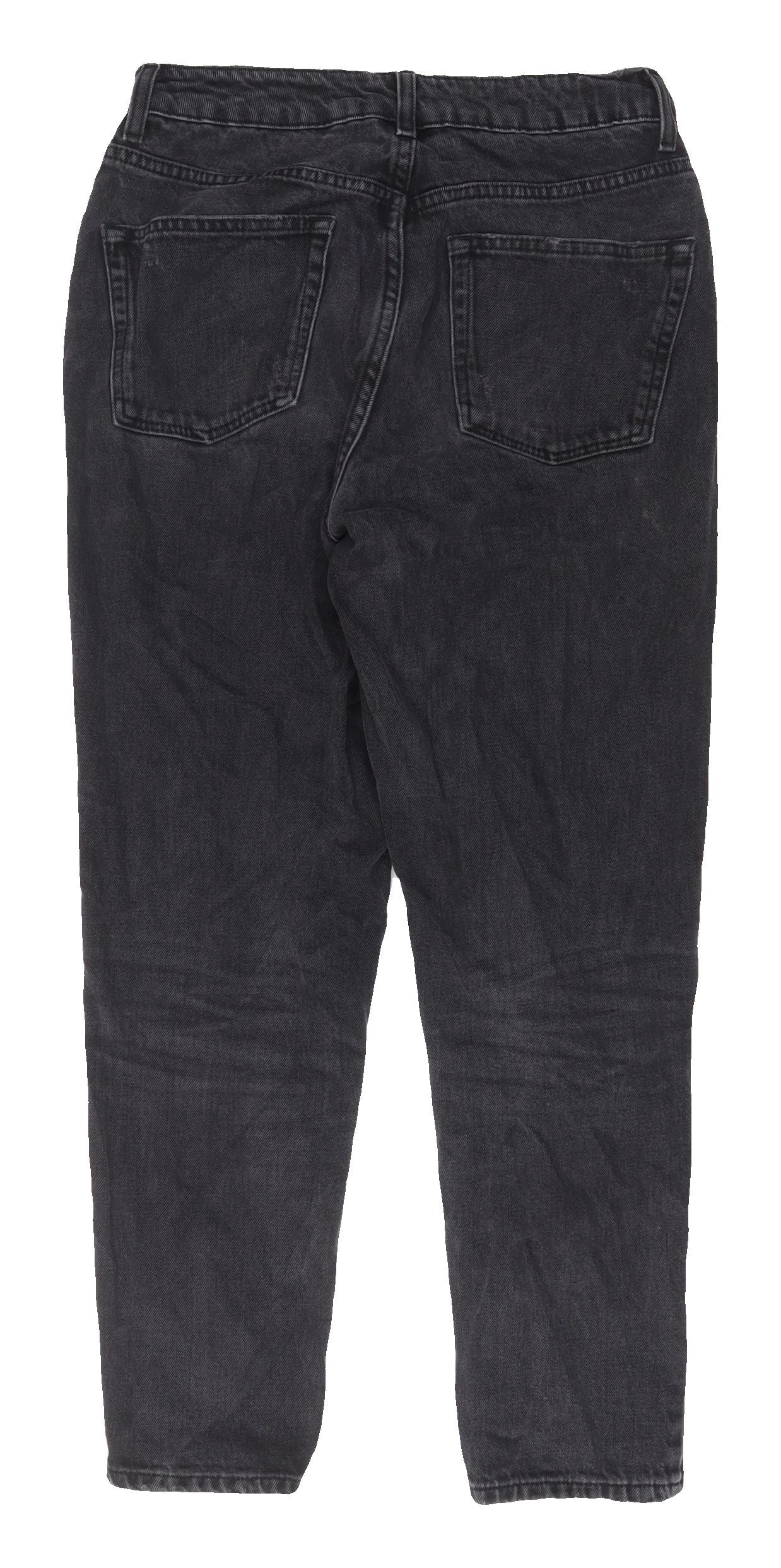 Topshop Women's Black Straight Jeans Size 16