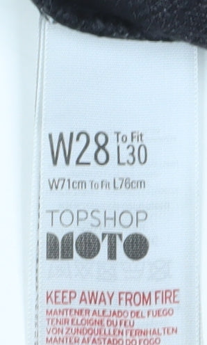 Topshop Women's Black Straight Jeans Size 16