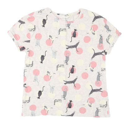 Marks and Spencer Women's Cat Print Pyjama Top S
