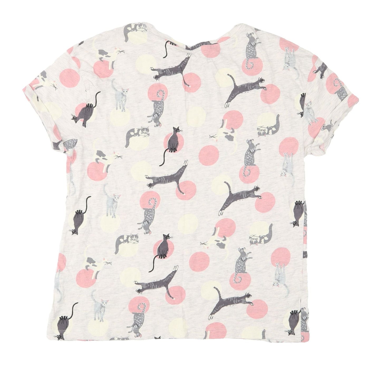 Marks and Spencer Women's Cat Print Pyjama Top S
