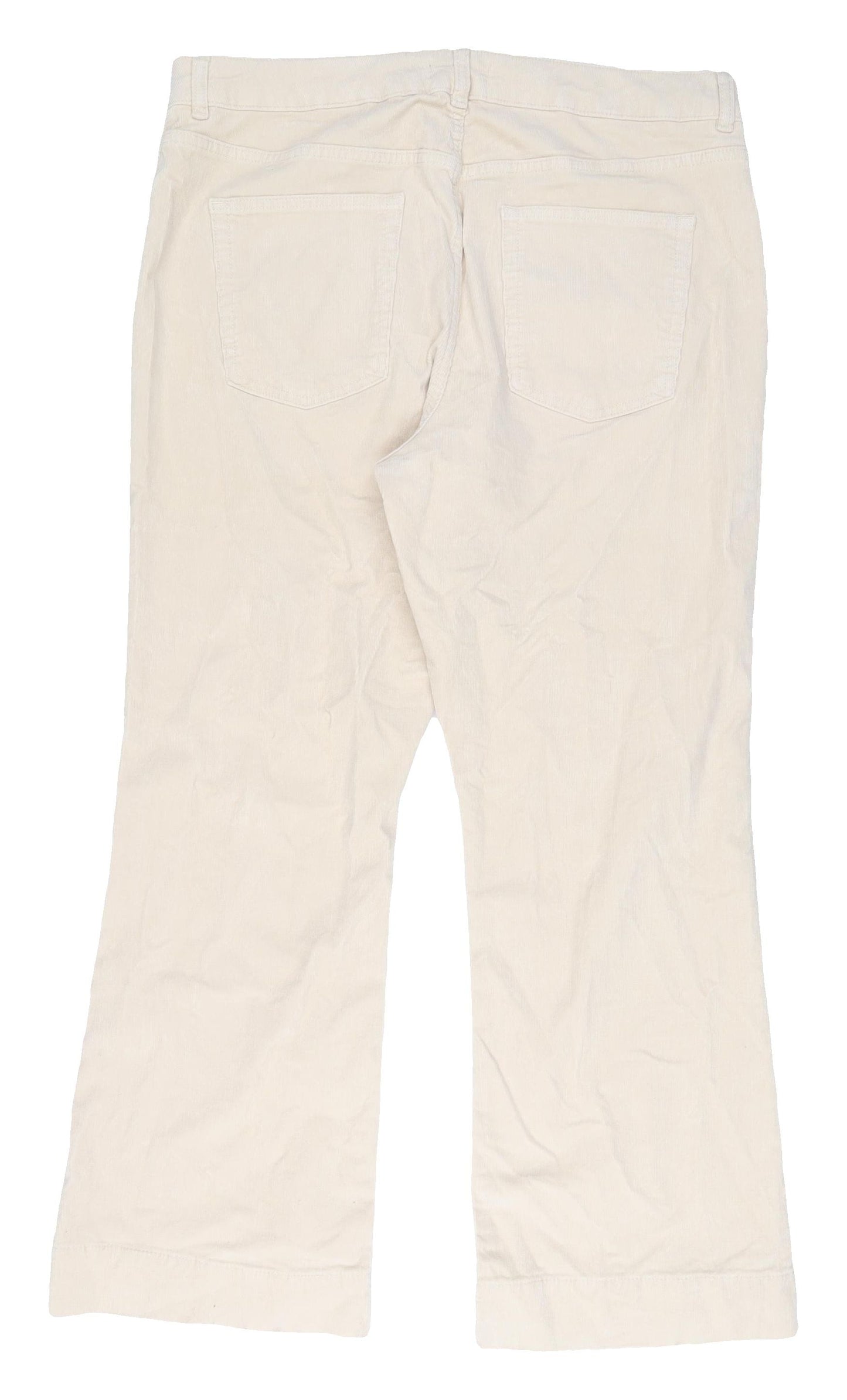 Womens UK Size 20 Marks and Spencer Regular Fit Casual Ivory Trousers
