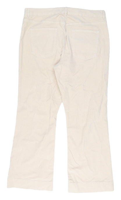 Womens UK Size 20 Marks and Spencer Regular Fit Casual Ivory Trousers