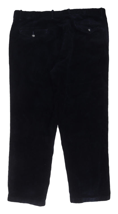 Marks and Spencer Men's Blue Corduroy Trousers - Size 42