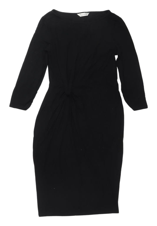 Miss Selfridge Women’s Black Sheath Dress Size 12