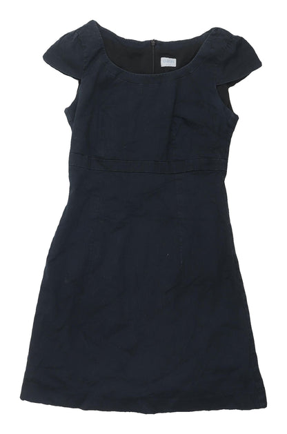 Oasis Women's Black Dress - Size 6, Short Sleeve