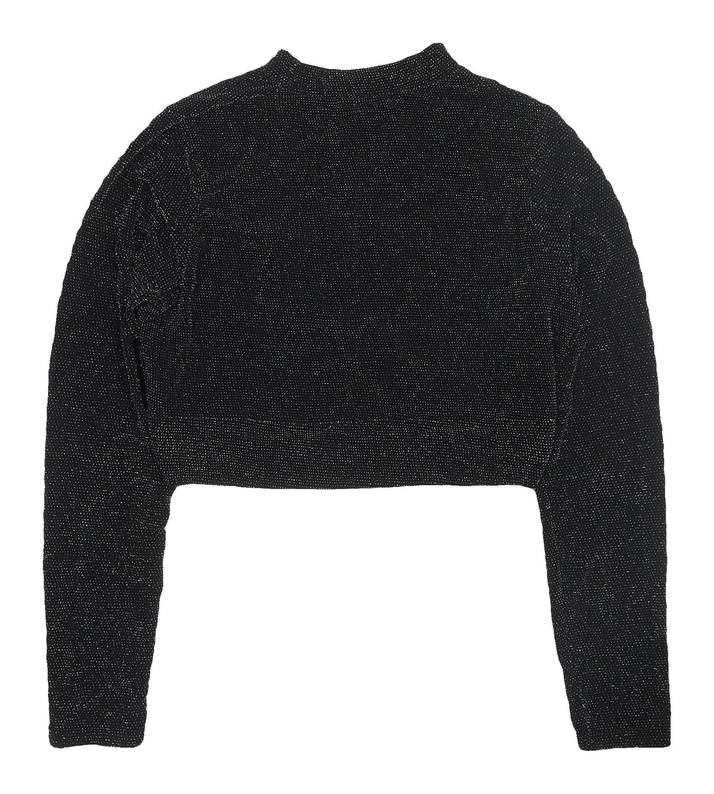 Boohoo Women's Black Cropped Blouse UK 18