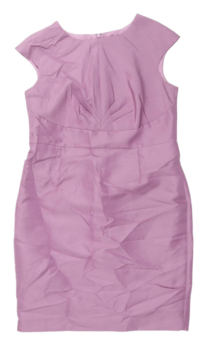 Linea Women's Pink Sleeveless Sheath Dress Size 16