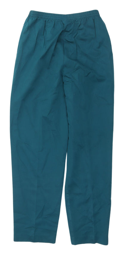 Alfred Dunner Women's Green Trousers Size 8 Straight Leg