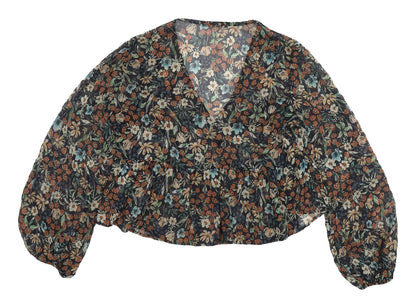 Womens UK Size M Stradivarius Multicoloured Tunic Blouse