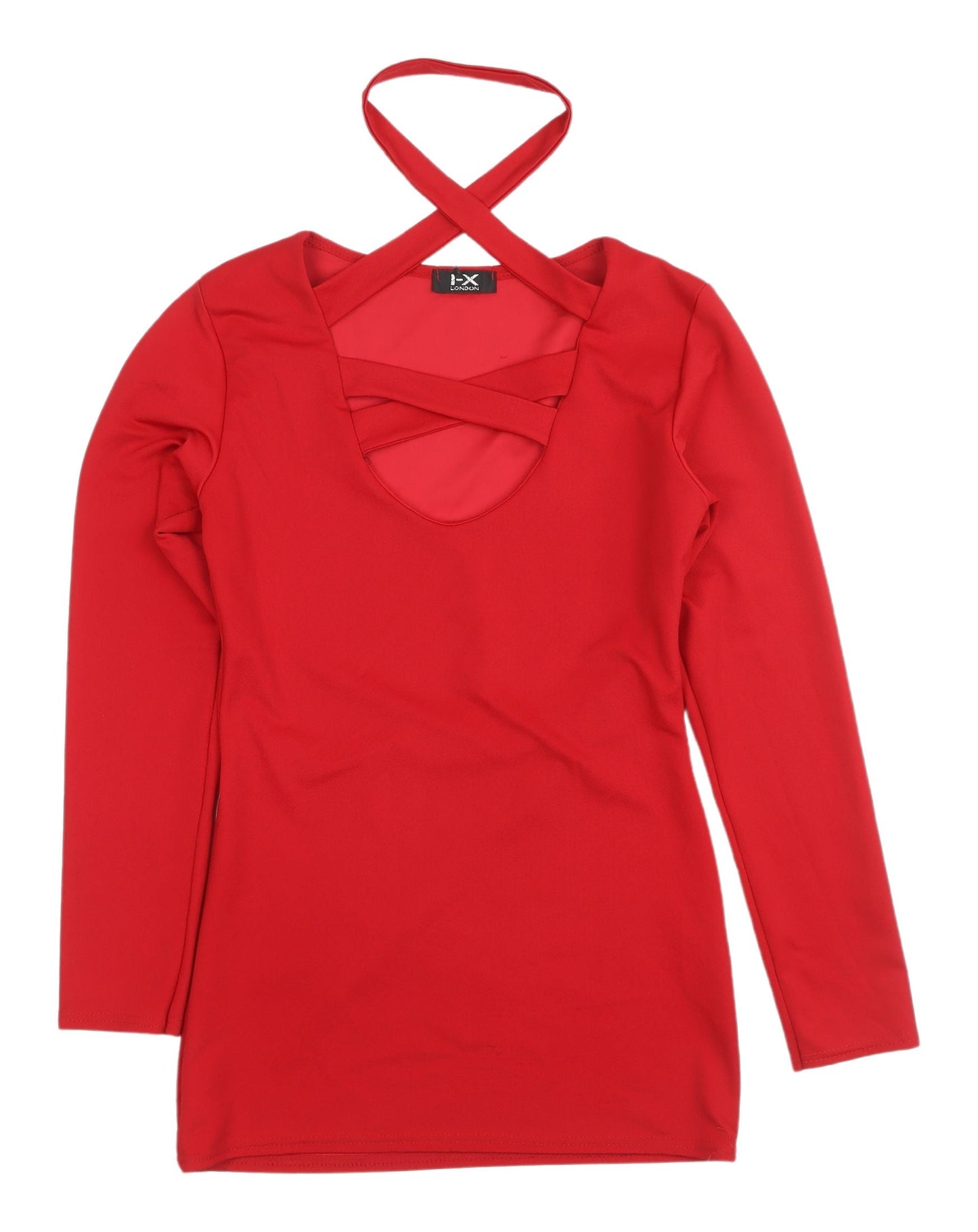 I-X London Red Long Sleeve Dress - Size 12