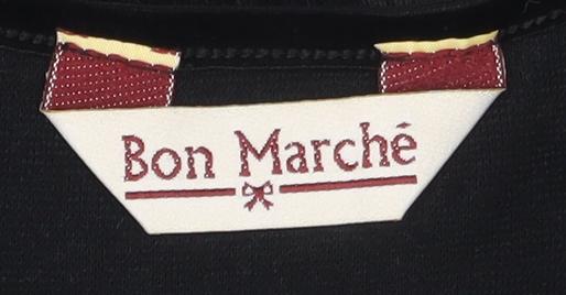 Bon Marché Black Sequin Women's T-Shirt, Size S, Casual Chic