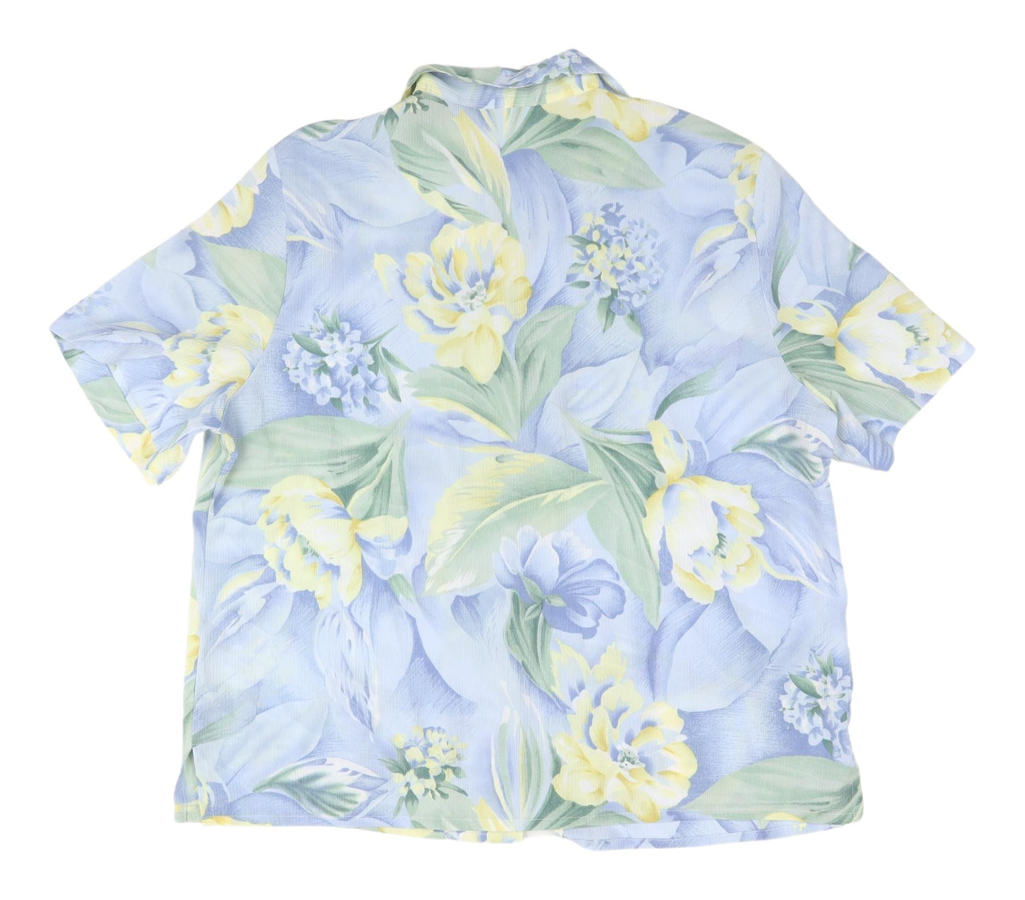 Allison Daley Women's Blue Floral Button-Up Shirt