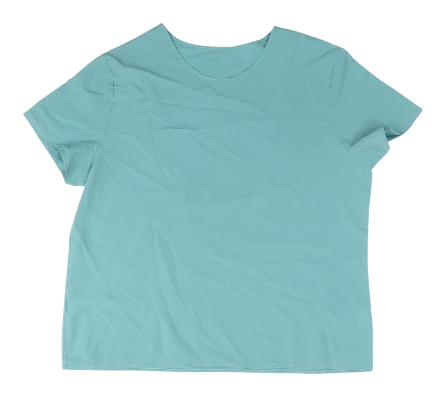 Womens UK Size 16 BHS Blue Basic T-Shirt