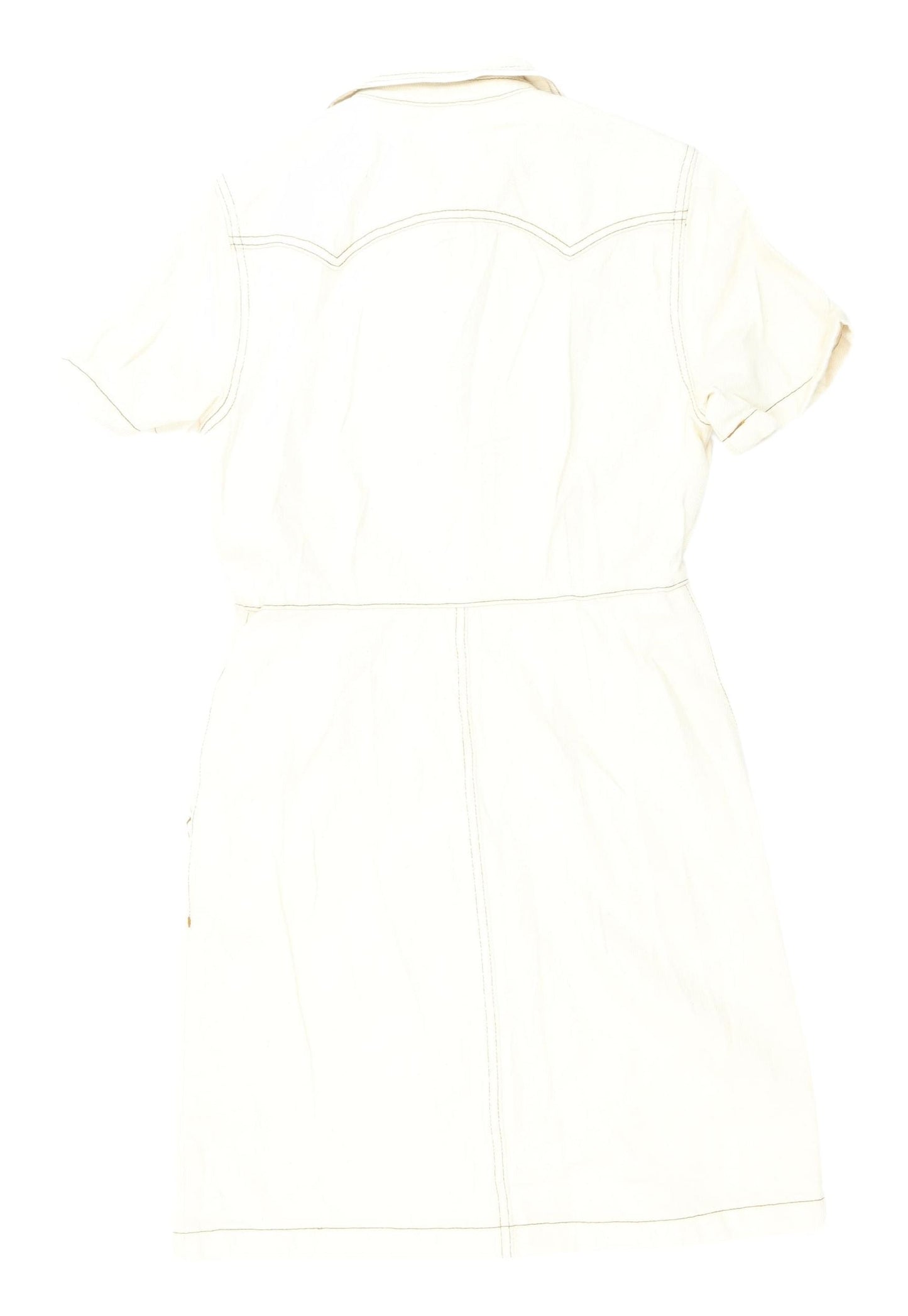 Marks and Spencer Women's Beige Shirt Dress Size 8
