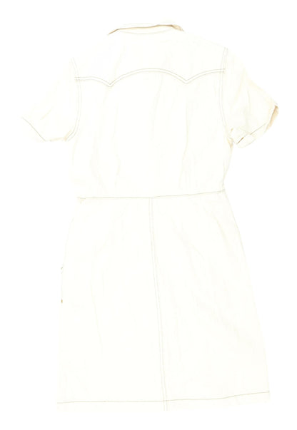 Marks and Spencer Women's Beige Shirt Dress Size 8