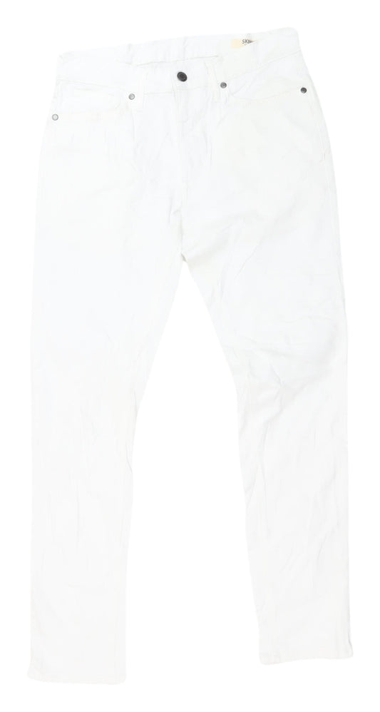 Marks and Spencer Men's White Skinny Jeans