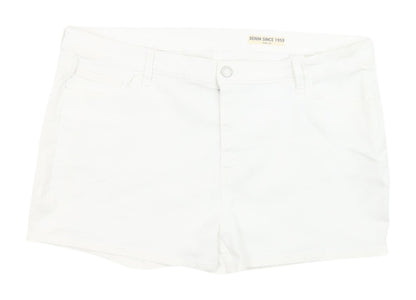 Marks and Spencer Women's White Chino Shorts Size 20