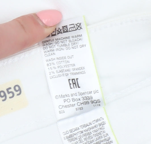Marks and Spencer Women's White Chino Shorts Size 20