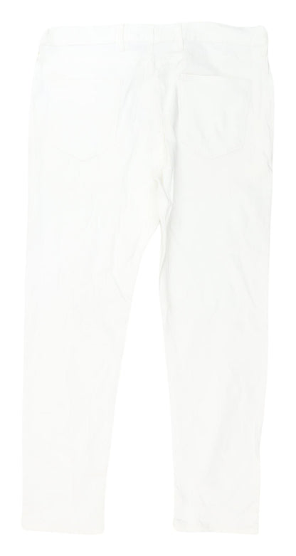 Marks and Spencer Men's White Skinny Jeans, Size 38